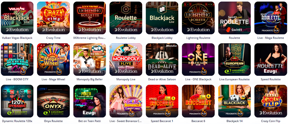 Vulkan Vegas Casino Proveedores - EGT Interactive